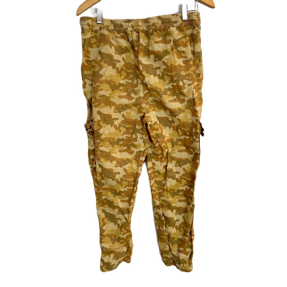 Sundance Gold Camouflage Constas Camo Jogger Linen Cotton Blend Women’s Small - Picture 2 of 6